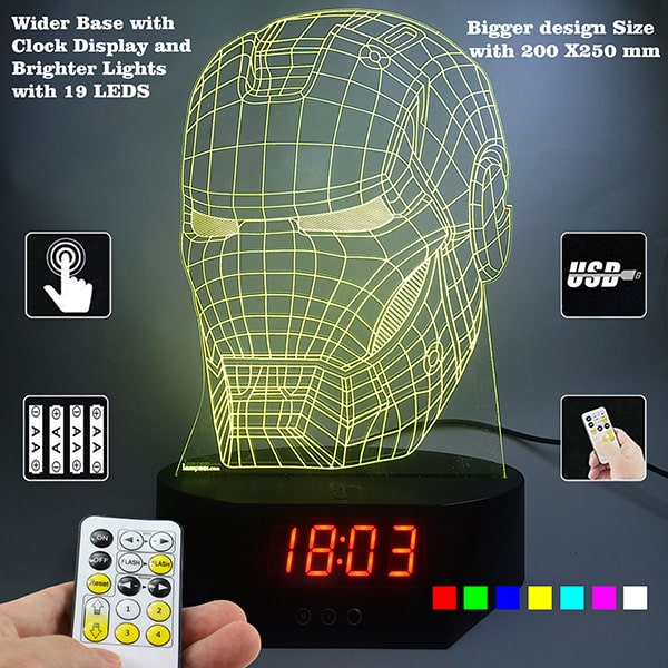 Iron Man Mask with Clock