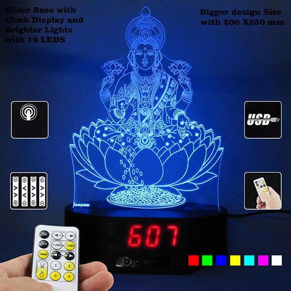 Lakshmi Devi with Clock